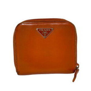 Prada Wallet Orange Leather